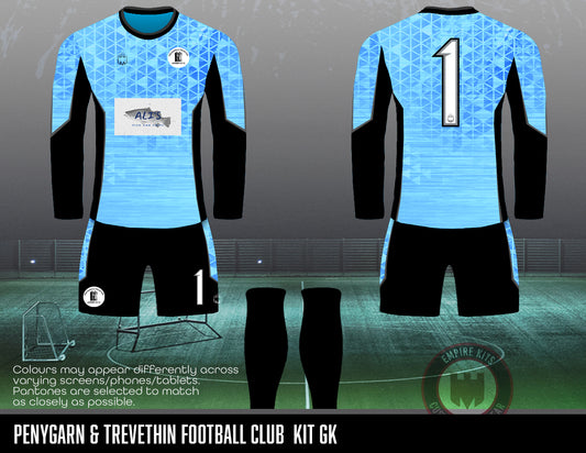 Penygarn Trevethin FC - Kit (Ali's fish bar sponsor) Blue