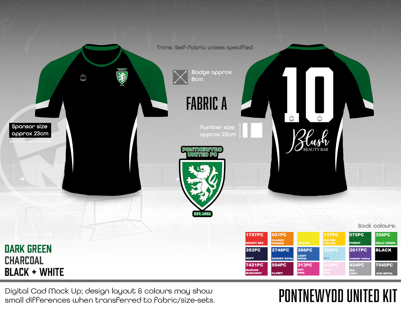 Pontnewydd United - Training Shirt (Fabric A)