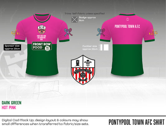 Pontypool Town AFC - Front Row Food Collaboration Shirt (Fabric A)