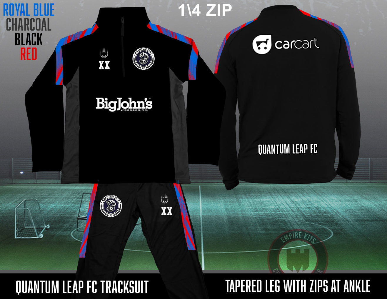Quantum Leap FC - 1/4 Zip Tracksuit