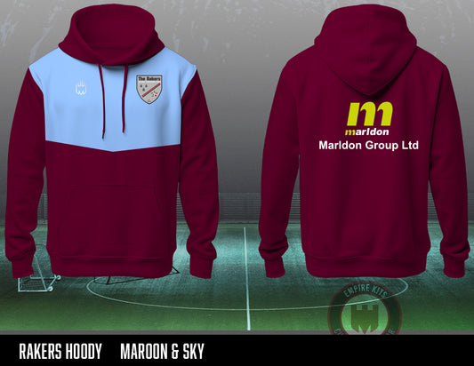 Rakers JFC Hoody (Maroon- Marldon group)