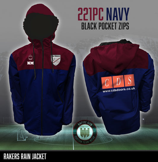 Rakers Rain Jacket (Navy and Maroon)