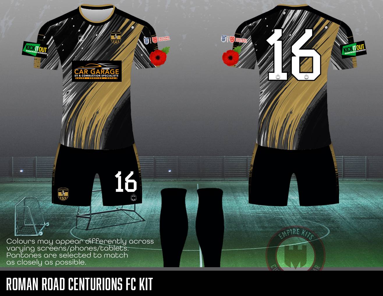 Roman Road Centurions FC - Home Kit (Car Garage) – empirekits