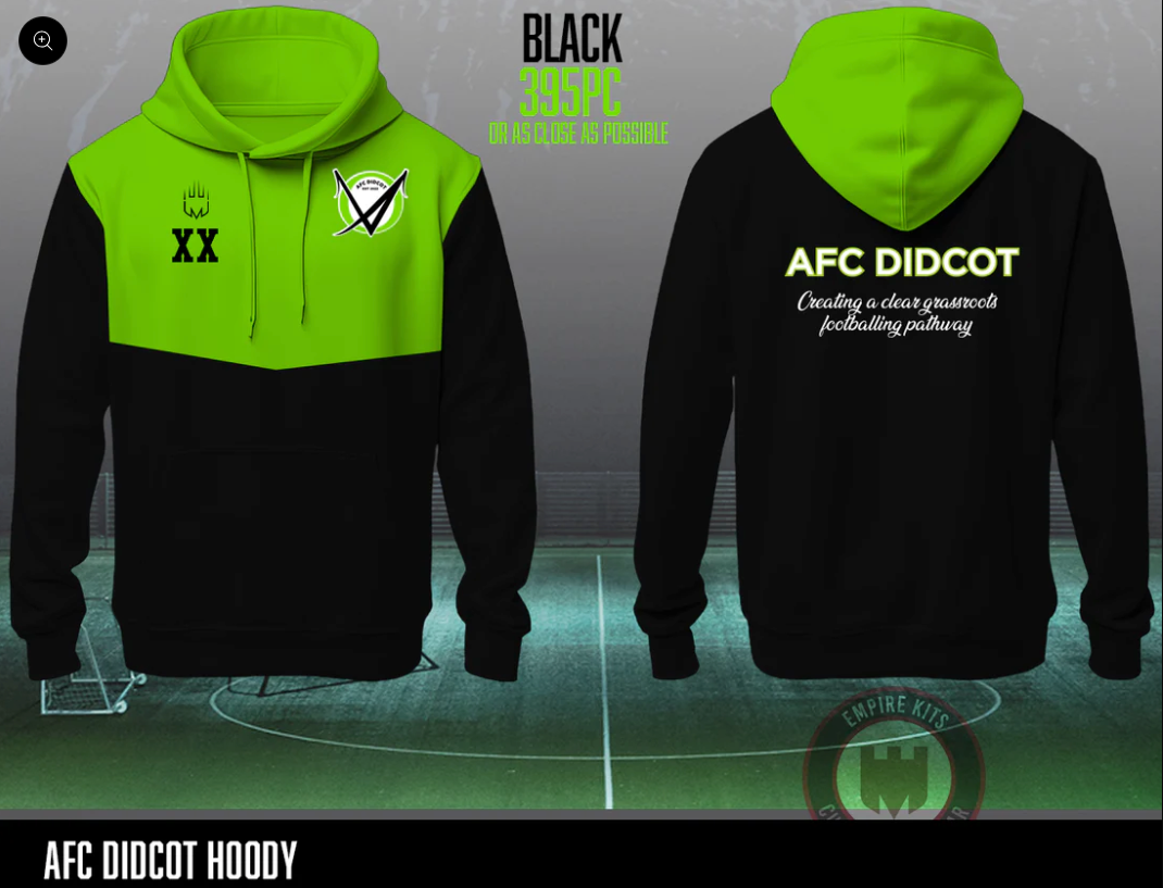 AFC Didcot Warm Up Hoody (Green / Black)