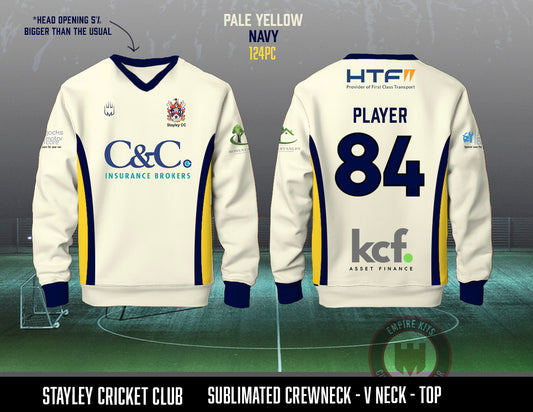 Stayley Cricket Club - Longsleeve V Neck Top