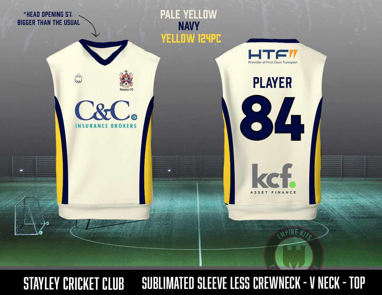 Stayley Cricket Club - Sleeveless V Neck Top
