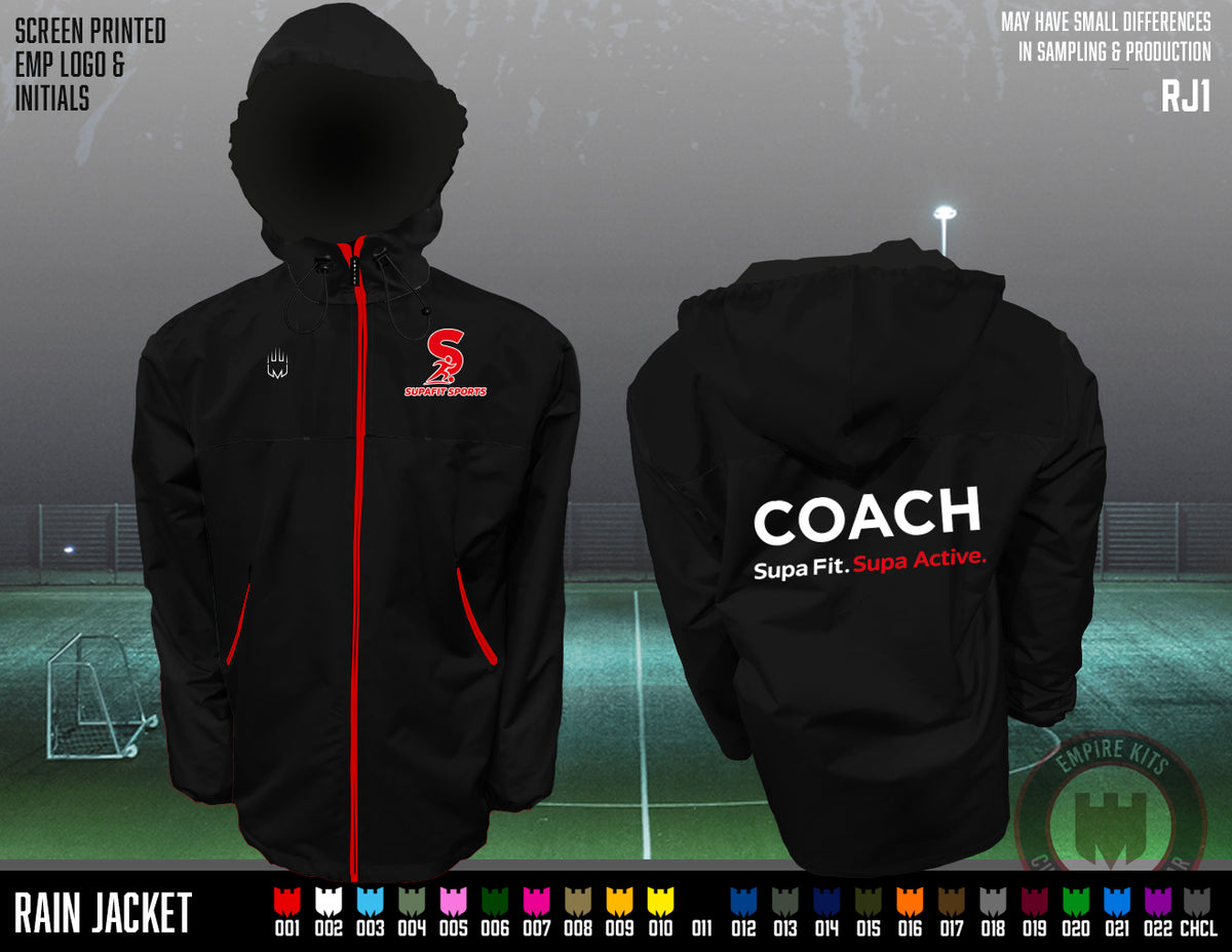 SupaFit Sports Coaching - Rain Jacket