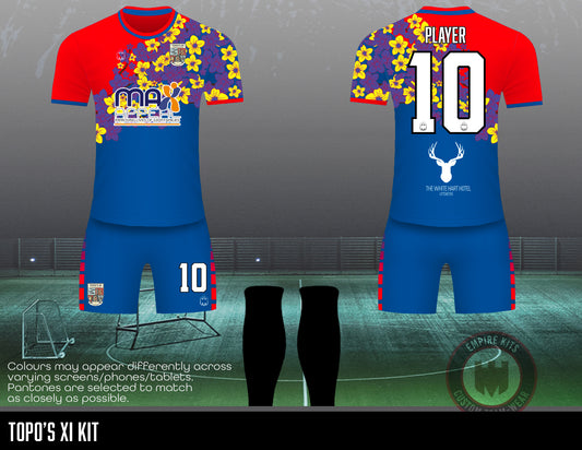 Topo’s XI - Red and royal blue