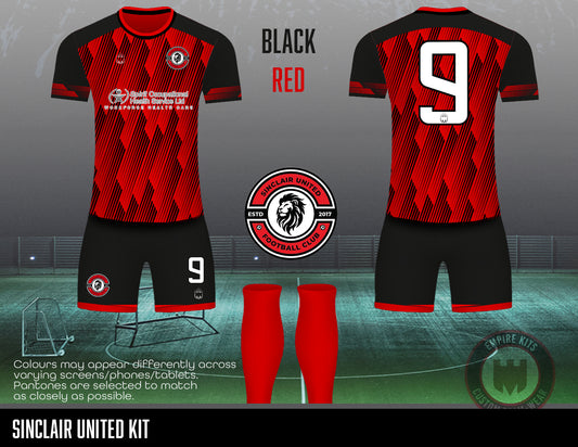 Sinclair United FC - Home Kit (U15 MJPL -red)