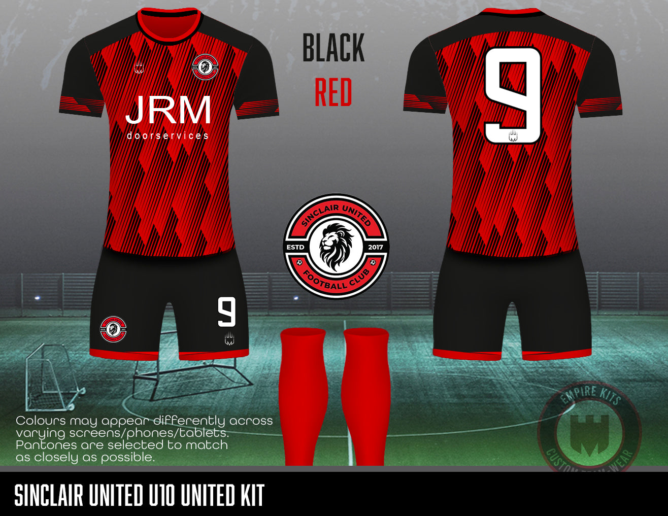 Sinclair United FC - Home Kit (u10 United -red)