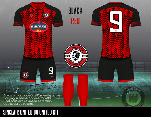 Sinclair United FC - Home Kit (U8 United -red)