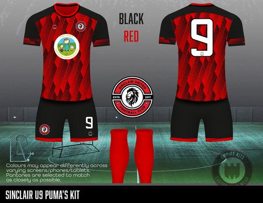 Sinclair United FC - Home Kit (U9 Puma's -red)