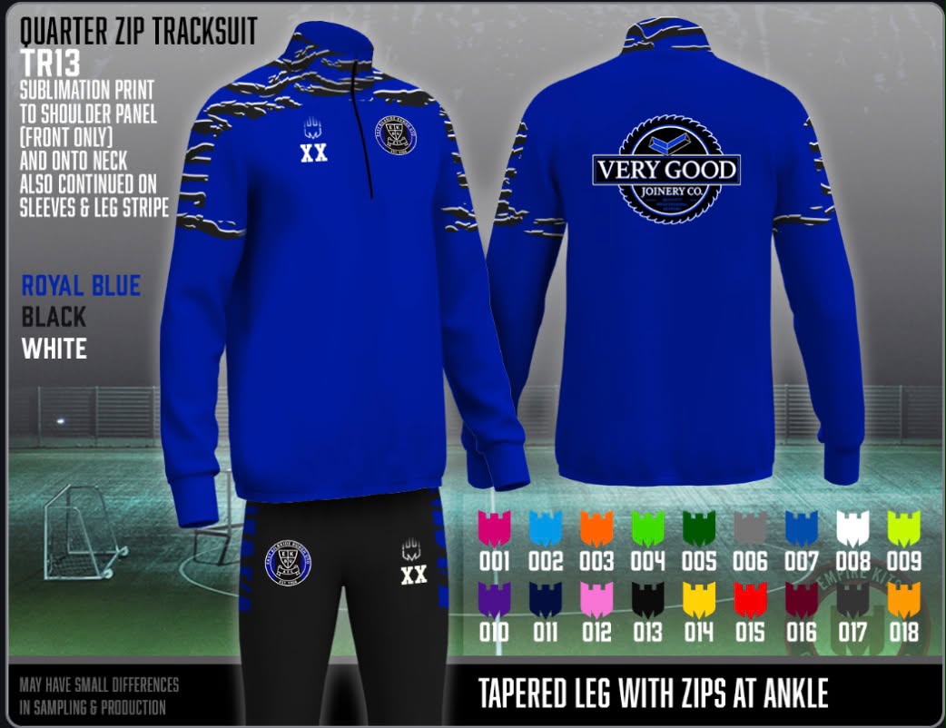East Kilbride Burgh United 1/4 Zip tracksuit