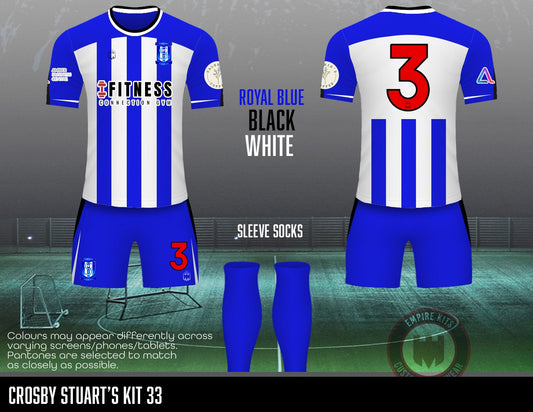 Crosby Stuart JFC - Outfield Blue stripe
