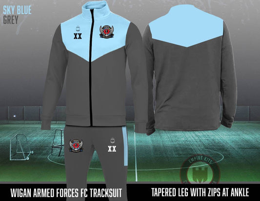 Wigan Armed Forces FC - Full Zip Tracksuit (skyblue)