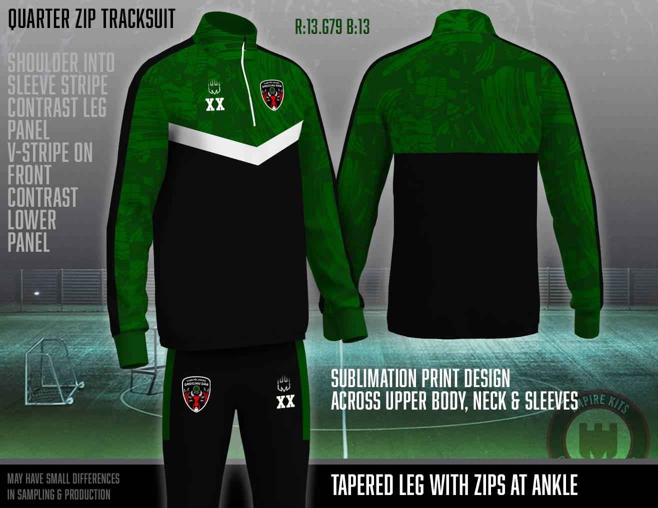 Dreigiau Dar Trust - 1/4 Zip Tracksuit