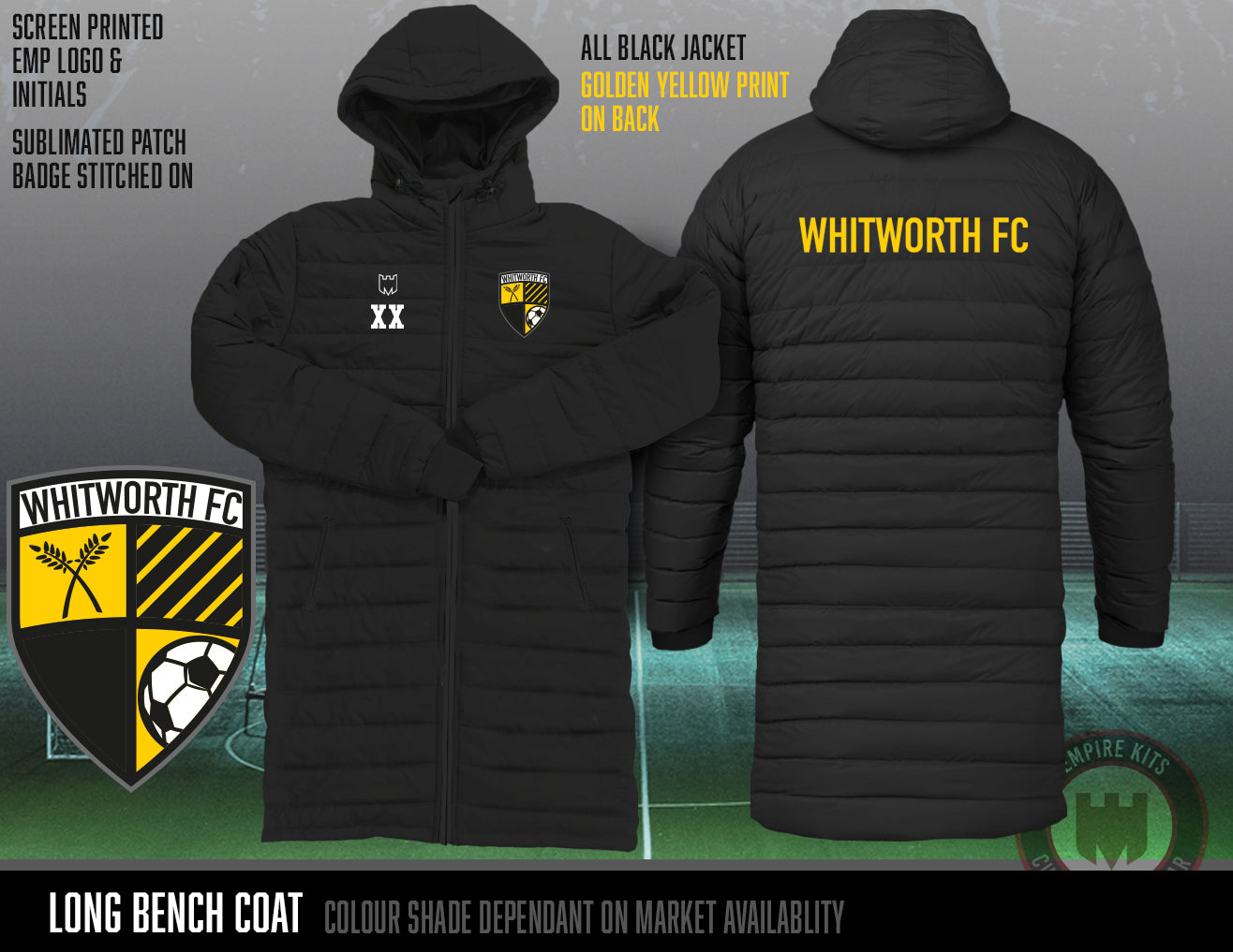 Whitworth FC -  Long Bench Coat
