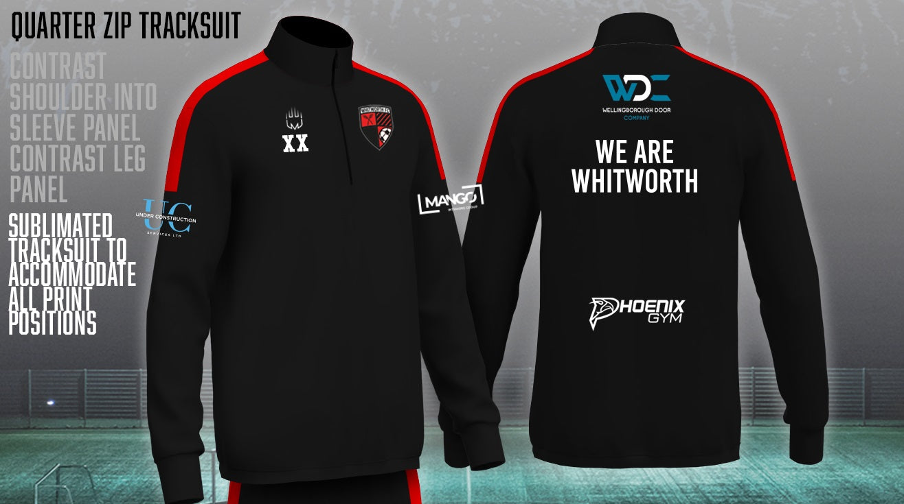 Whitworth FC - Quarter Zip Tracksuit Top