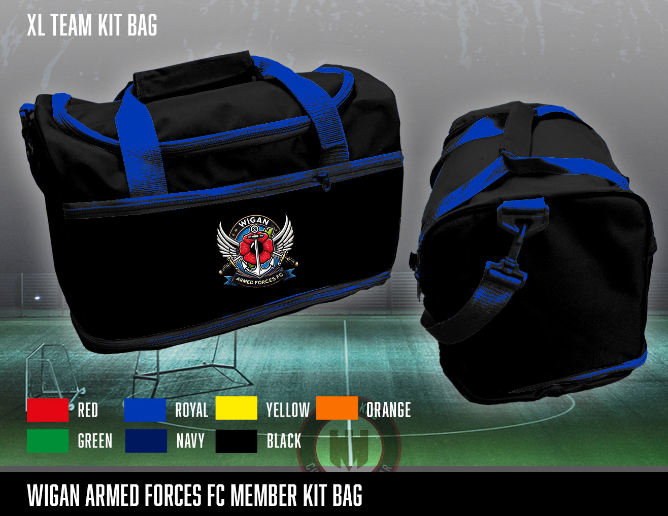 Wigan Armed Forces FC - Kit Bag (Royal Blue)