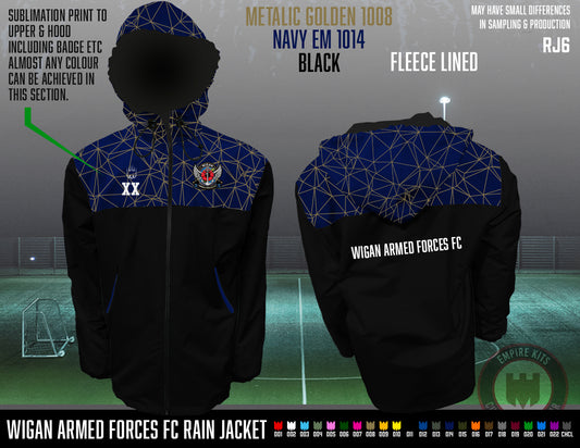 Wigan Armed Forces Fc - EMPTech Rain Jacket (fleece lined)