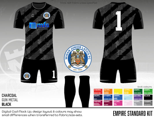 Wigan Junior Latics Blues - Replacement GK kit (fabric B)