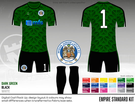 Wigan Junior Latics Blues - Replacement GK kit (fabric B)