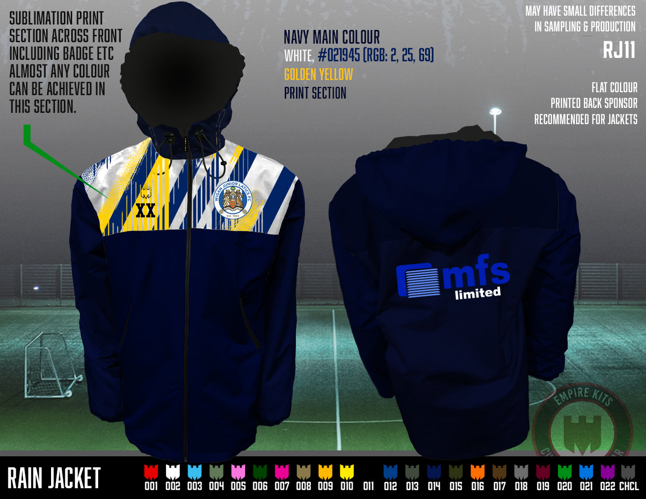 Wigan Junior Latics Blues - Rain Jacket