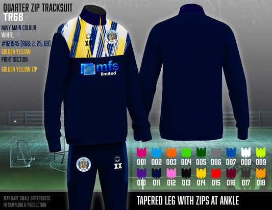 Wigan Junior Latics Blues - 1/4 Zip Tracksuit