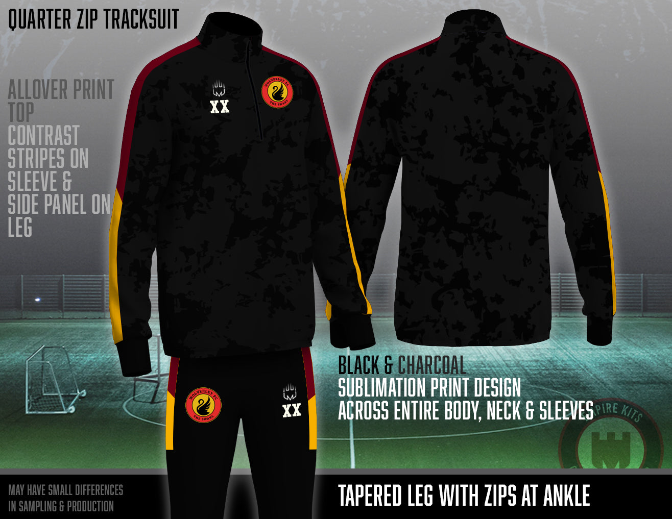 Wolverley FC -  Quarter Zip Tracksuit