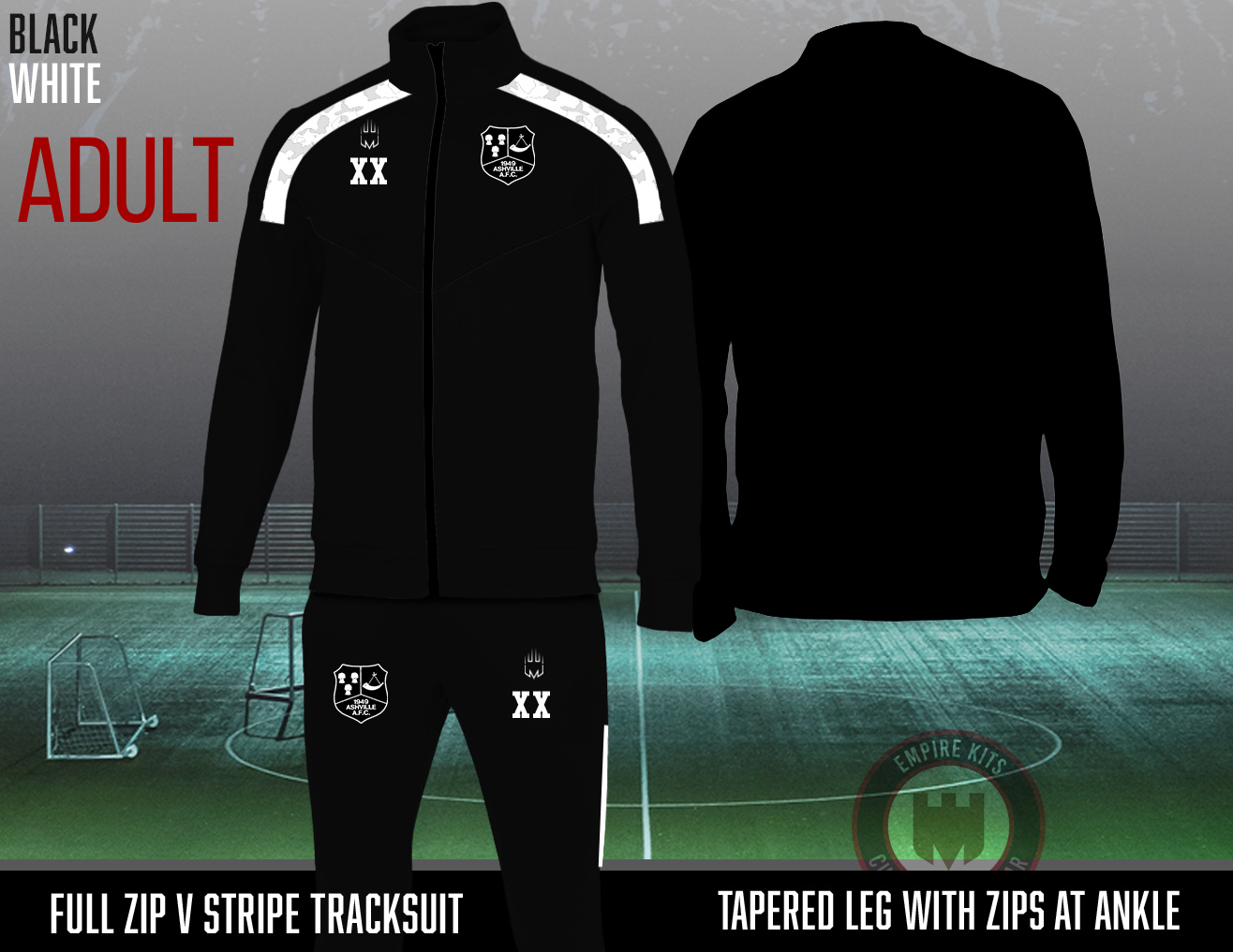 Ashville Football Club 1/4 Zip Tracksuit - Adult
