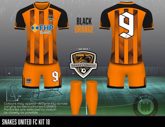 Snakes United FC - Outfiled Kit (black orange #18)