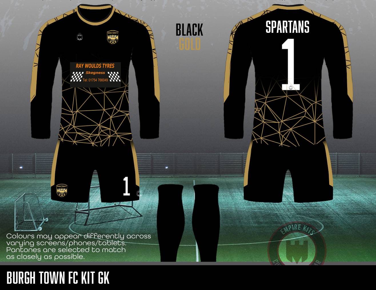 Burgh Town FC - GK Home Kit (Ray Woulds Tyres)