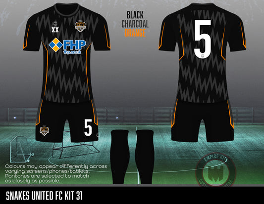 Snakes United FC - Outfiled Kit (charcoal black #31)
