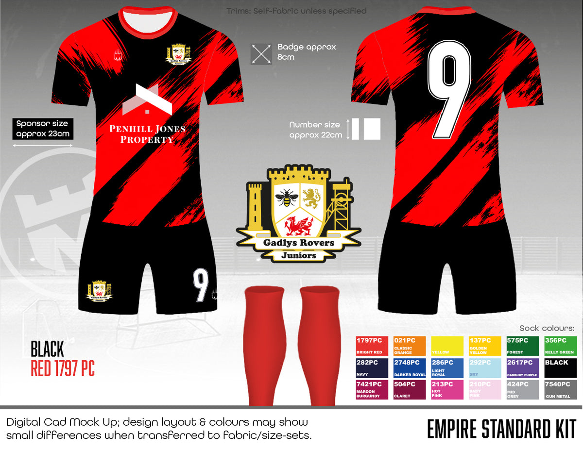 Gadlys Rovers Juniors FC - Kit - Fabric A