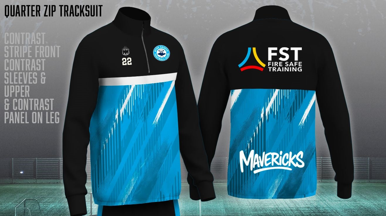Ryde Saints Mavericks FC - 1/4 Zip Tracksuit top