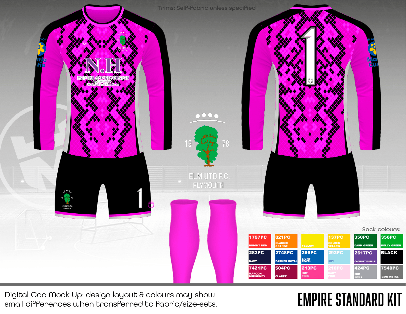 Elm United - GK Kit (NH) - Fabric B (Pink/Black)