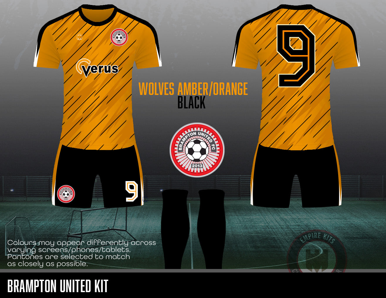 Brampton United FC - Outfield Kits (Verus) - Fabric A