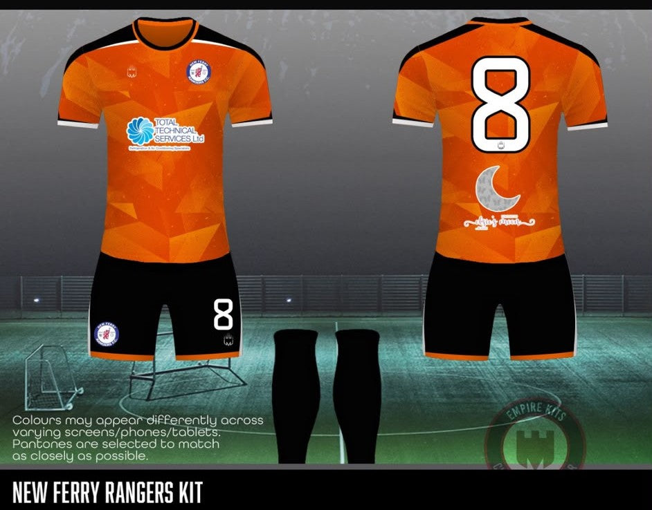 New Ferry Rangers - (Total Technical Services) Kit - Fabric A