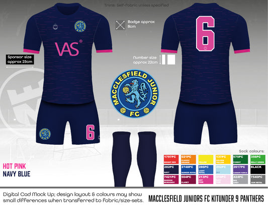 Macclesfield Juniors Fc Kit (Fabric A - VAS)