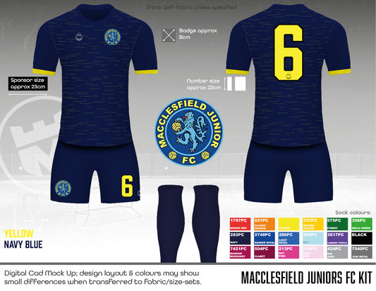 Macclesfield Juniors Fc Kit (Fabric A)