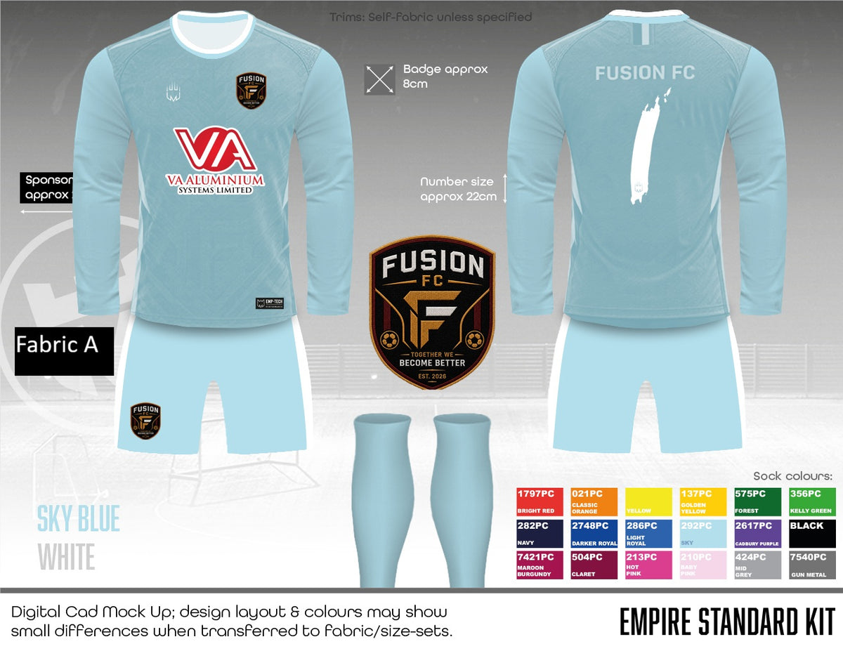 Fusion FC - GK Kit - Fabric A