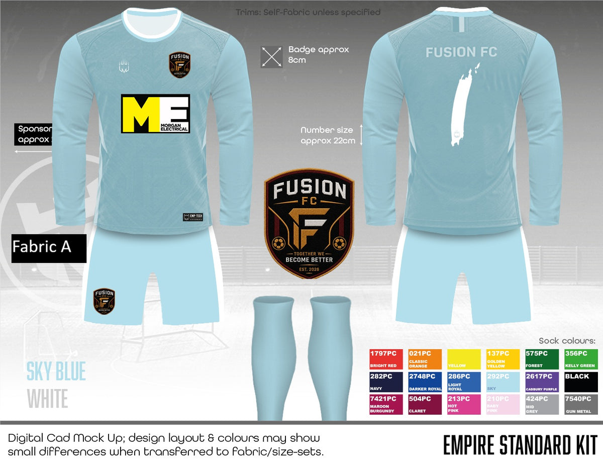 Fusion FC - GK Kit - Fabric A