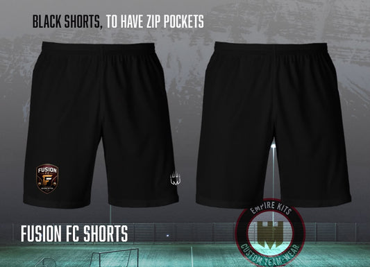Fusion FC - Shorts - with zips (Fabric B)
