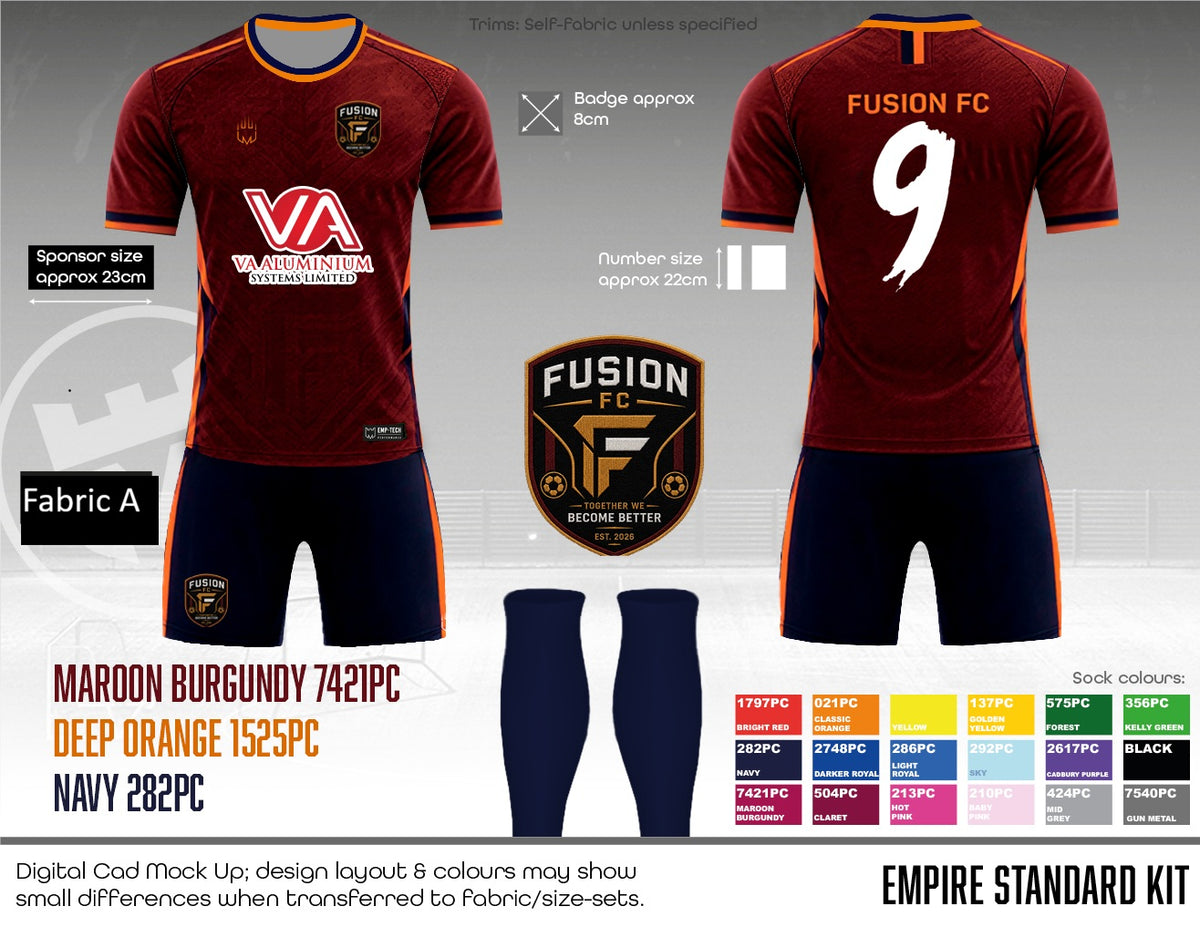 Fusion FC - Outfield Kit - Fabric A