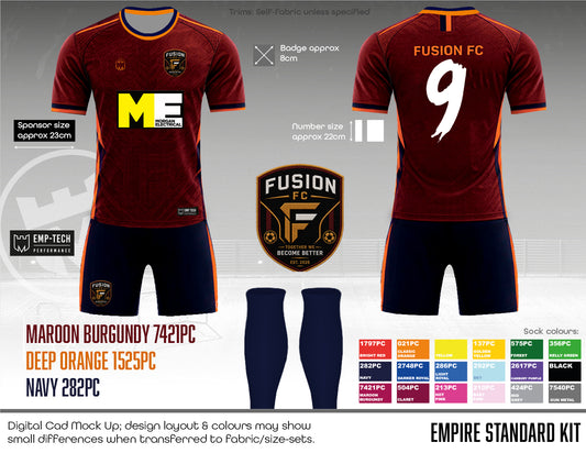 Fusion FC - Outfield Kit - Fabric A