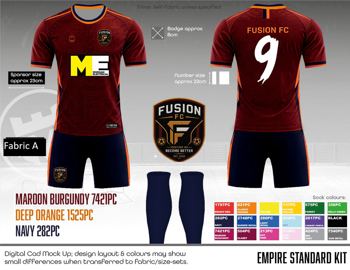 Fusion FC - Outfield Kit - Fabric A