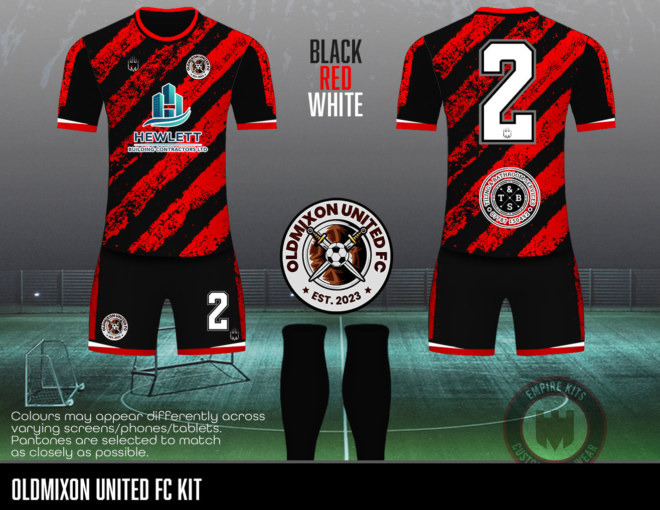 Oldmixon United FC Replacement outfield kit - Fabric A