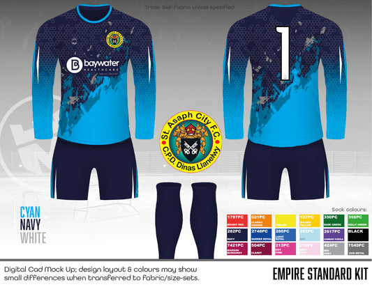 St Asaph City FC - GK Kit - Fabric B