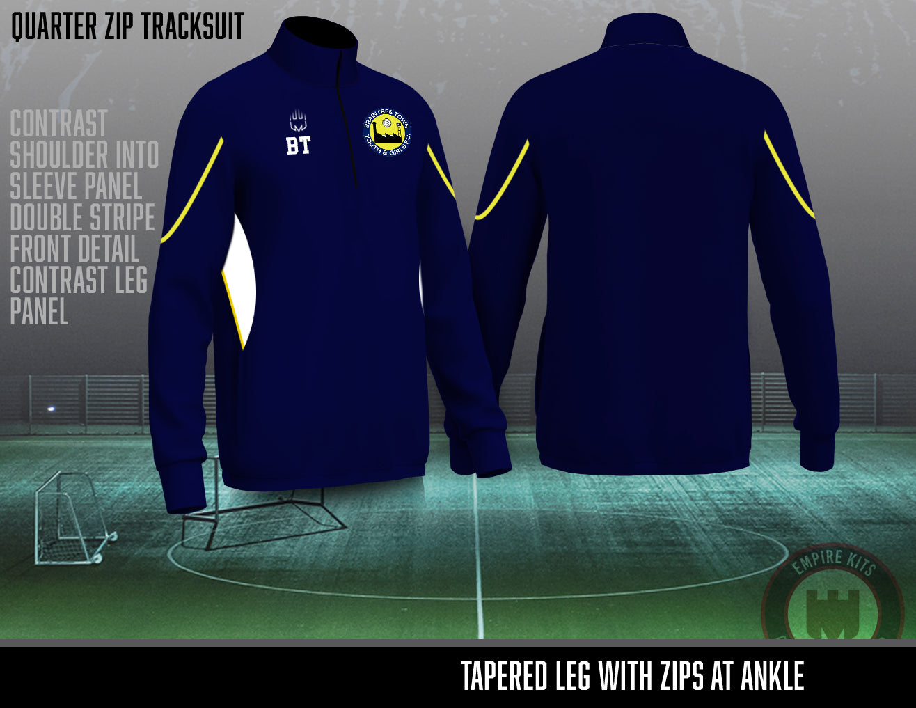 Braintree Youth FC 1/4 Zip top - Tracksuit top